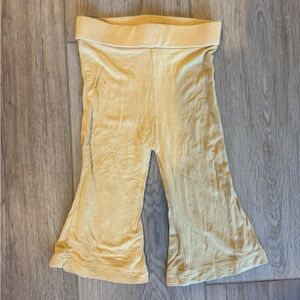 flare leg pant | curry | bamboo - 12-18m